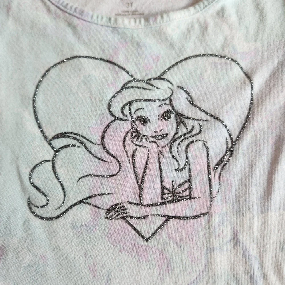 Disney Ariel Little Mermaid Tie‎ Dye Glitter Dress Girls size 3T